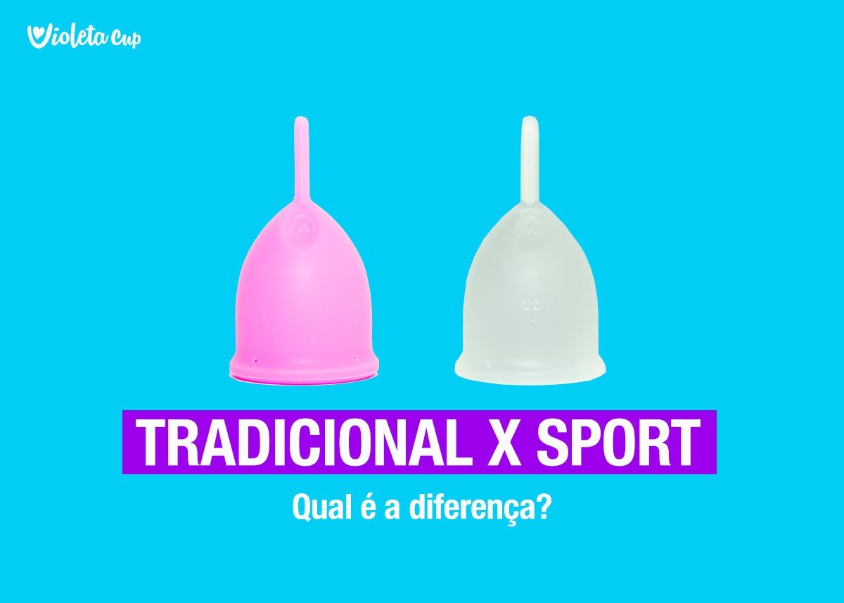 Qual é a diferença entre o Coletor Menstrual Tradicional e o Coletor  Menstrual Sport? - Violeta cup