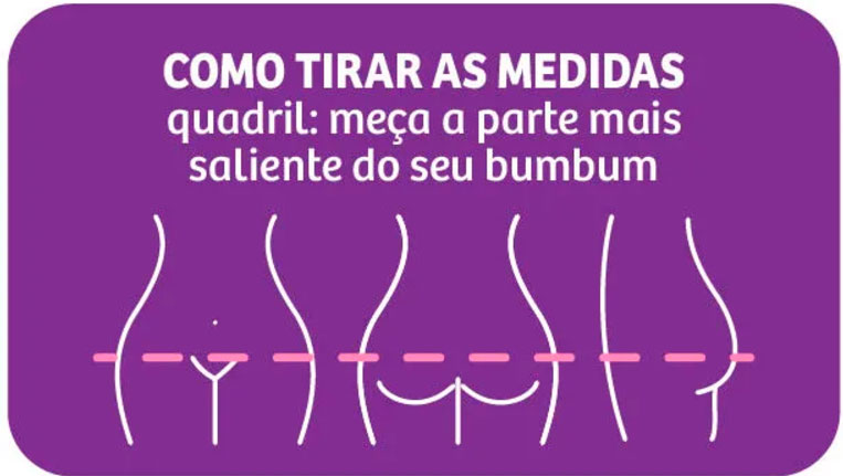Como escolher o tamanho da calcinha absorvente ou do biquíni absorvente? 3 como tirar as medidas do quadril