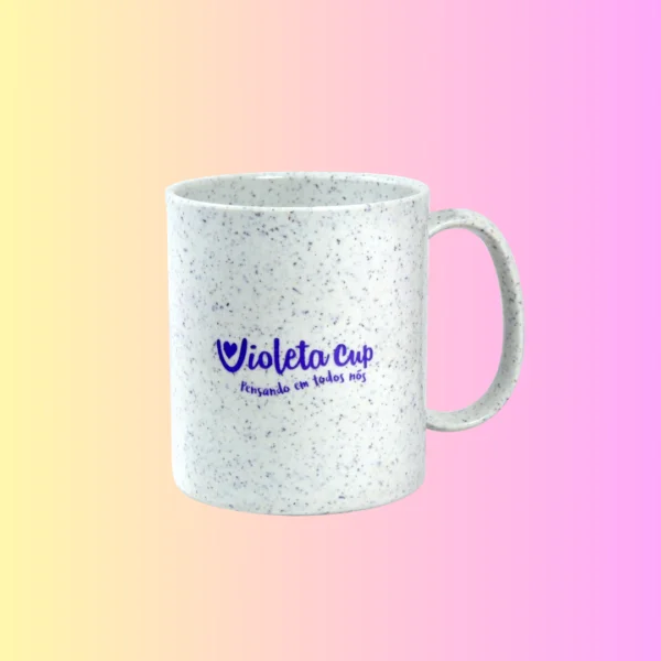 Caneca Fibra de Madeira Ecológica para higienizar
