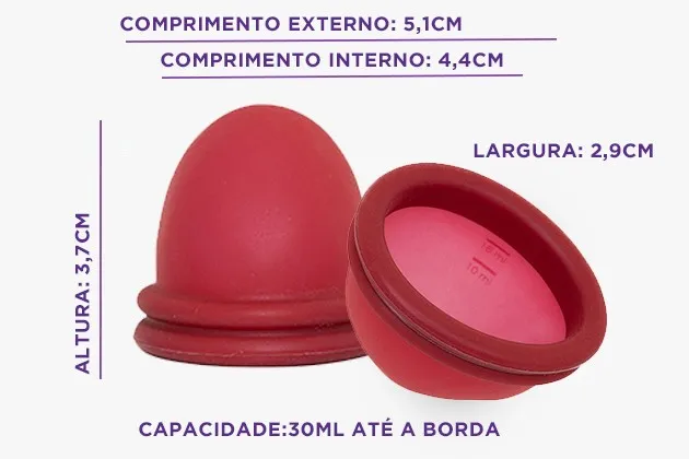 A Violeta Cup tem Coletores Menstruais e Discos Menstruais para adolescentes? 2 tamanho disco4