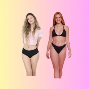 kit calcinha fluxo intenso + biquini absorvente