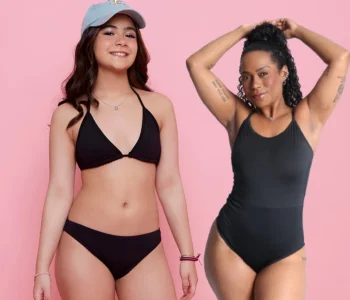 biquini absorvente + maio absorvente